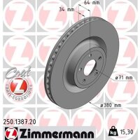 ZIMMERMANN 250.1387.20 Bremsscheibe