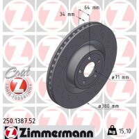 ZIMMERMANN 250.1387.52 Bremsscheibe