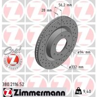 ZIMMERMANN 380.2116.52 Bremsscheibe