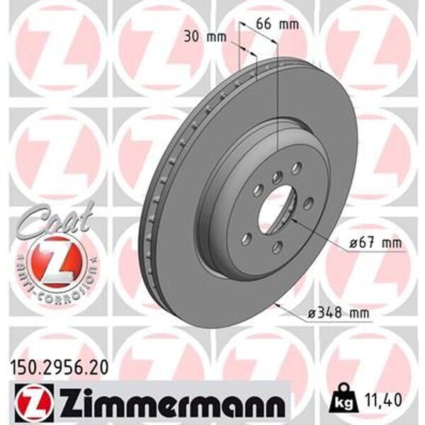 ZIMMERMANN 150.2956.20 Bremsscheibe