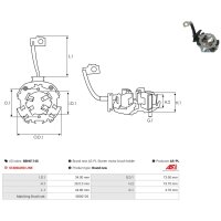 AS-PL SBH0114S Halter, Kohlebürsten