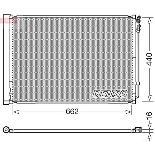 DENSO DCN05032 Kondensator, Klimaanlage