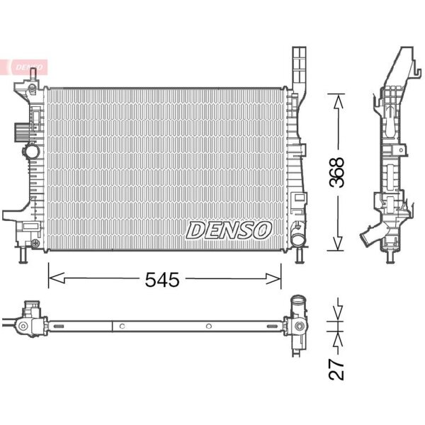 DENSO DRM10029 Kühler, Motorkühlung