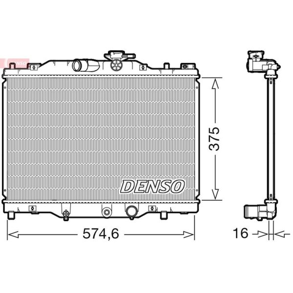 DENSO DRM44043 Kühler, Motorkühlung