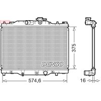 DENSO DRM44043 Kühler, Motorkühlung