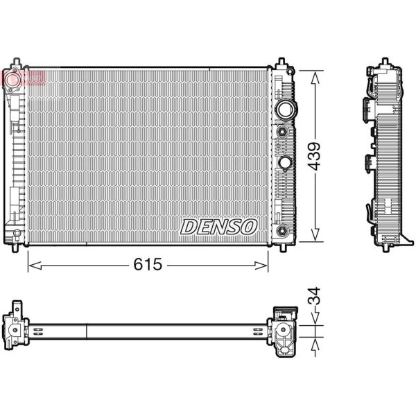 DENSO DRM46045 Kühler, Motorkühlung