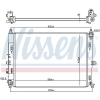 NISSENS 606528 Kühler, Motorkühlung