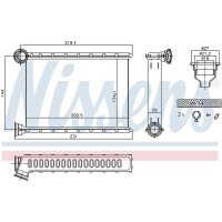 NISSENS 707079 Wärmetauscher, Innenraumheizung