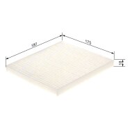 BOSCH 1 987 435 096 Filter, Innenraumluft