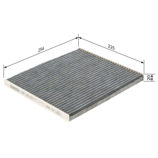 BOSCH 1 987 435 572 Filter, Innenraumluft