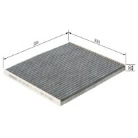 BOSCH 1 987 435 572 Filter, Innenraumluft