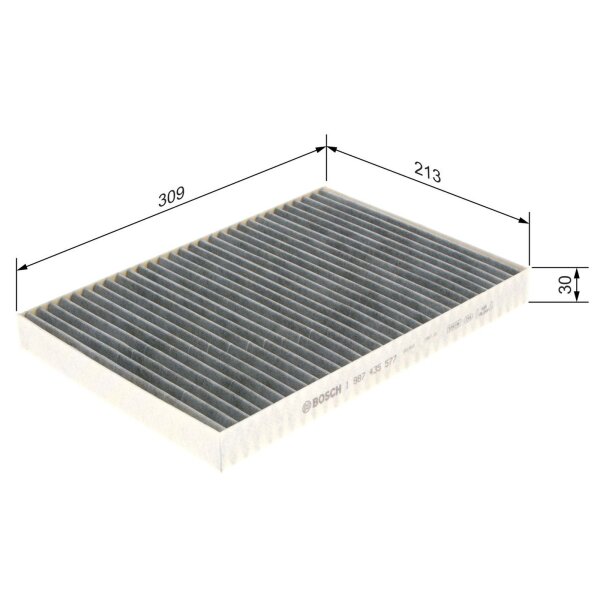 BOSCH 1 987 435 577 Filter, Innenraumluft