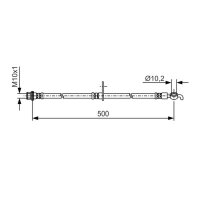 BOSCH 1 987 481 A37 Bremsschlauch