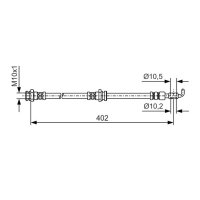 BOSCH 1 987 481 A46 Bremsschlauch