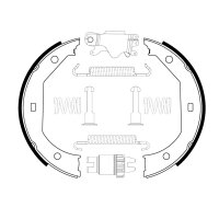 BOSCH 0 204 113 806 Bremsbackensatz, Feststellbremse