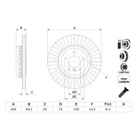 BOSCH 0 986 479 E13 Bremsscheibe