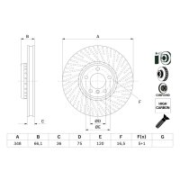 BOSCH 0 986 479 E18 Bremsscheibe