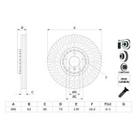 BOSCH 0 986 479 E26 Bremsscheibe