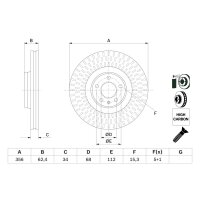 BOSCH 0 986 479 E39 Bremsscheibe