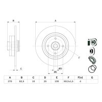 BOSCH 0 986 479 E71 Bremsscheibe