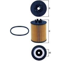 KNECHT OX 173/2D Ölfilter