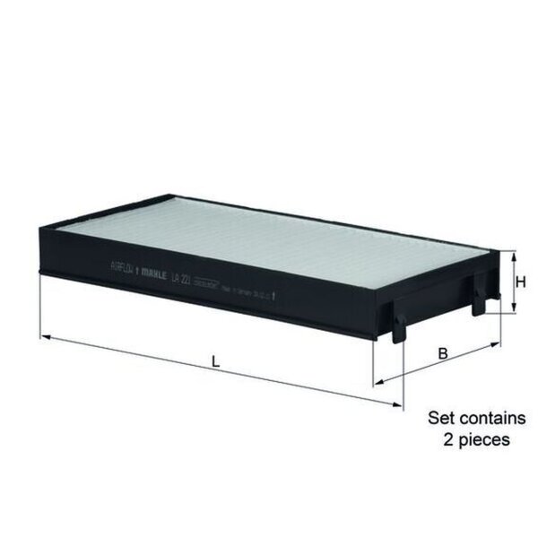 KNECHT LA 221/S Filter, Innenraumluft