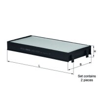 KNECHT LA 221/S Filter, Innenraumluft