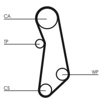 CONTINENTAL CTAM CT1114WP1 Wasserpumpe + Zahnriemensatz