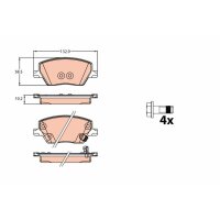 TRW GDB2151 Bremsbelagsatz, Scheibenbremse