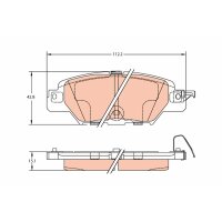 TRW GDB2163 Bremsbelagsatz, Scheibenbremse