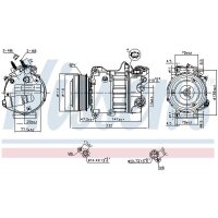 NISSENS 890585 Kompressor, Klimaanlage
