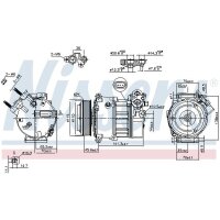 NISSENS 890617 Kompressor, Klimaanlage