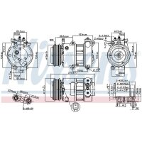 NISSENS 890664 Kompressor, Klimaanlage