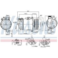 NISSENS 89483 Kompressor, Klimaanlage