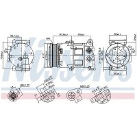 NISSENS 890418 Kompressor, Klimaanlage