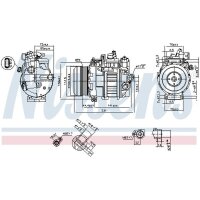 NISSENS 890552 Kompressor, Klimaanlage