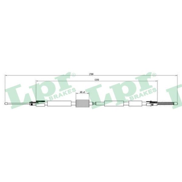 LPR C0003B Seilzug, Feststellbremse