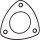 BOSAL 256-851 Dichtung, Abgasrohr