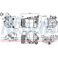 NISSENS 890601 Kompressor, Klimaanlage