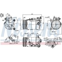 NISSENS 890600 Kompressor, Klimaanlage