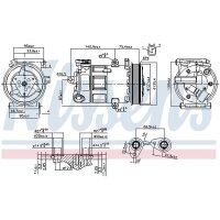 NISSENS 89348 Kompressor, Klimaanlage
