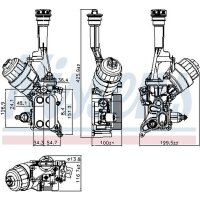 NISSENS 90928 Ölkühler, Motoröl