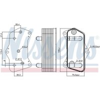 NISSENS 91160 Ölkühler, Automatikgetriebe