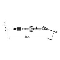 BOSCH 1 987 482 795 Seilzug, Feststellbremse