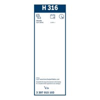 BOSCH 3 397 015 103 Wischblatt