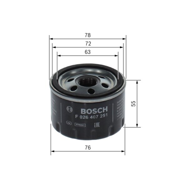 BOSCH F 026 407 251 Ölfilter
