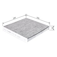 BOSCH 1 987 435 551 Filter, Innenraumluft