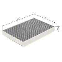 BOSCH 1 987 435 573 Filter, Innenraumluft