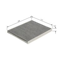 BOSCH 1 987 435 583 Filter, Innenraumluft