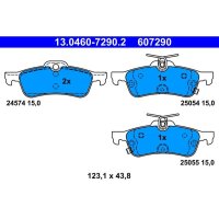 ATE 13.0460-7290.2 Bremsbelagsatz, Scheibenbremse